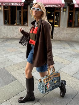 Sắc thu ấm áp trong từng họa tiết kẻ sọc