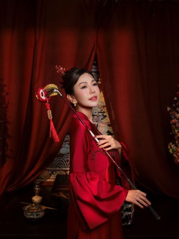 Á hoàng golf Hải Anh khoe concept truyền thống đón Trung thu