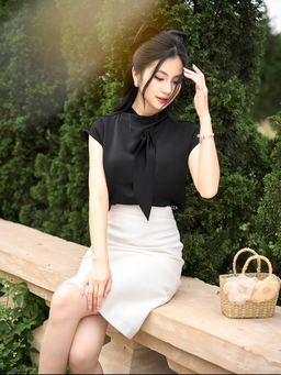 Bản phối đen trắng, tông màu 'quyền lực' định hình phong cách công sở