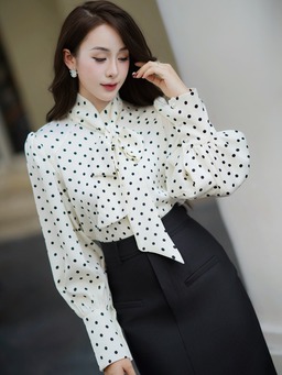 Họa tiết chấm bi vẽ nên nét duyên dáng cho phái đẹp