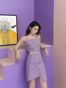 Diện đẹp đơn giản với chân váy chữ A