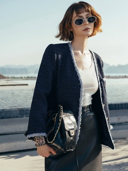 Ghi dấu ấn thanh lịch ngày thu với trang phục dạ tweed