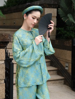 Nét duyên mộc mạc giữa sắc xuân với áo bà ba