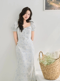Mặc đẹp chuẩn nàng thơ cùng trang phục họa tiết hoa dịu dàng