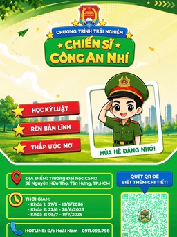 Một tuần làm 'Chiến sĩ Công an nhí', trẻ em học được gì?