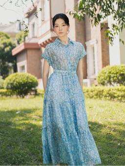Đầm tơ voan cho mùa hè nhẹ tênh