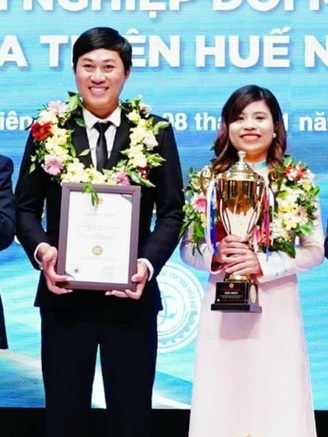 Vợ, chồng trẻ đoạt giải nhất khởi nghiệp Thừa Thiên - Huế