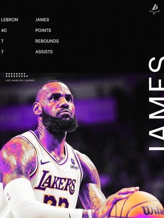 LeBron James hay nhất từ đầu mùa, Lakers tìm lại cảm giác chiến thắng