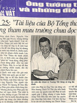 Ông tướng tình báo bí ẩn và những điệp vụ siêu hạng - Kỳ 25: 'Tài liệu của Bộ Tổng tham mưu, Tổng tham mưu trưởng chưa đọc mà Hà Nội đã đọc rồi'