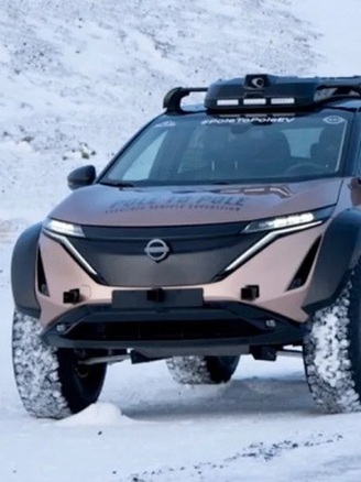 Xe điện Nissan Ariya 'độ' offroad chinh phục Bắc và Nam cực