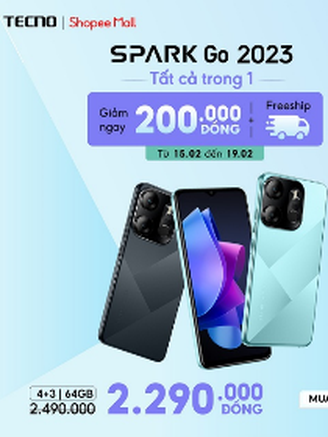 TECNO ra mắt SPARK Go 2023, khuynh đảo phân khúc 2 triệu đồng với dung lượng khủng