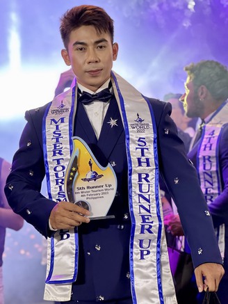 Đại diện Việt Nam đoạt danh hiệu Á vương 5 Mister Tourism World 2022