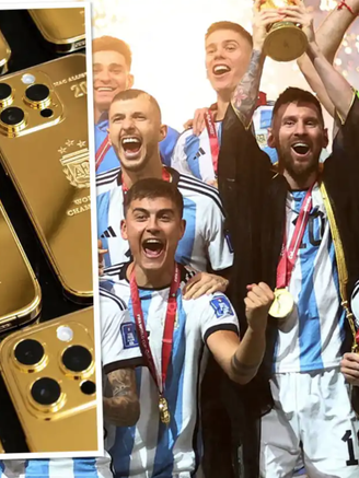 Messi mua 35 chiếc iPhone vàng tặng đội tuyển Argentina vô địch World Cup 2022