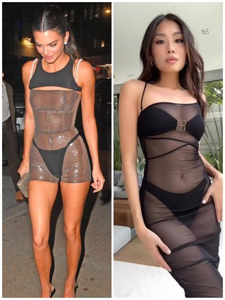 Thảo Nhi bắt kịp trend với Kendall khi cố tình mặc nội y bên ngoài chiếc váy