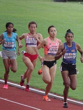 Nguyễn Thị Oanh hạng 5 nội dung 1.500 m giải điền kinh vô địch châu Á 2023
