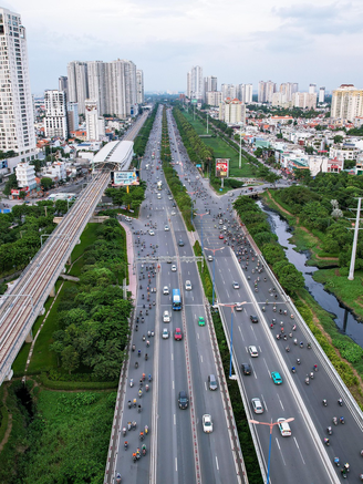 Ngắm nhìn tuyến đường hiện đại bậc nhất TP.HCM mang tên Võ Nguyên Giáp