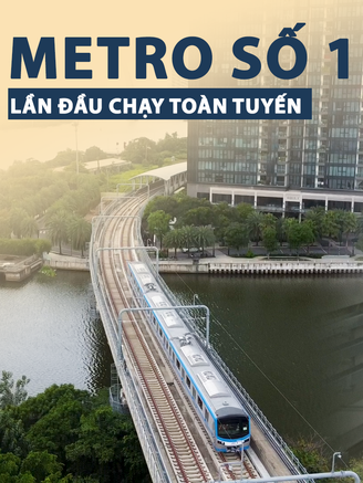 Hành trình tàu metro số 1 lần đầu chạy toàn tuyến cả ngầm và trên cao