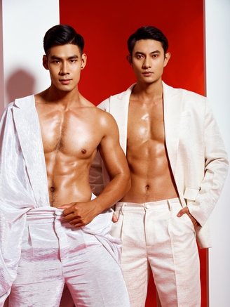 'Nam vương chân đất' Danh Chiếu Linh đọ hình thể siêu mẫu Minh Quyền