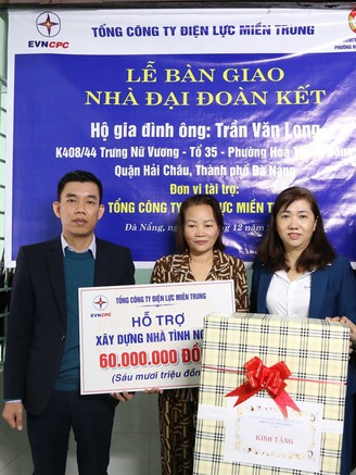 Xây dựng 70 căn nhà tình nghĩa tại các tỉnh thành miền Trung, Tây nguyên