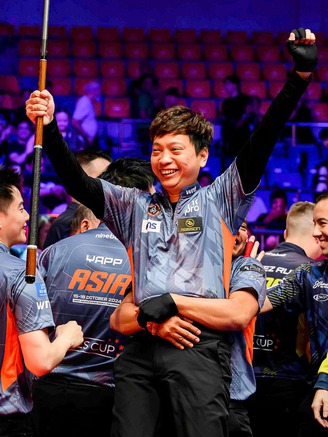 Billiards: Hoàng Sao chơi cực hay, đội châu Á tiến sát chức vô địch Reyes Cup
