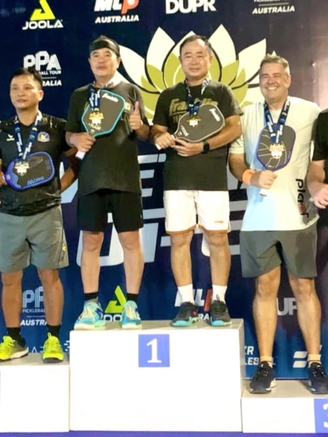 Anh em Lý Minh Tân - Lý Minh Triết vô địch giải pickleball quốc tế danh giá