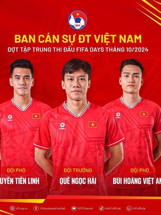 Các ‘sếp’ của đội tuyển Việt Nam: Thủ quân Quế Ngọc Hải, 2 đội phó là ai?