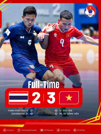 Nóng: Ngược dòng hạ Thái Lan, đội tuyển futsal Việt Nam  vào bán kết, được thưởng 400 triệu