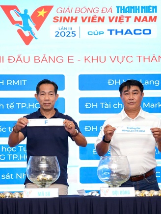 Kết quả bốc thăm chia bảng giải TNSV THACO Cup 2025: Hấp dẫn ngay từ vòng loại