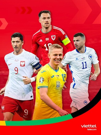 Vòng play-off EURO 2024 có đội tuyển Ba Lan, xứ Wales 'rực lửa' trên TV360