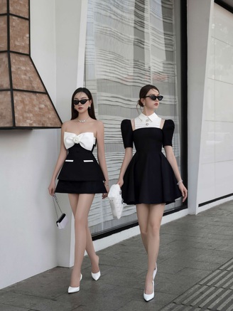 Trang phục trắng đen có thể giúp bạn sang chảnh miễn bàn