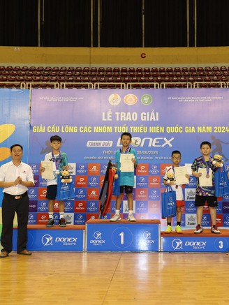 Giải cầu lông các nhóm tuổi thiếu niên 2024 bế mạc, khép lại hành trình rực rỡ