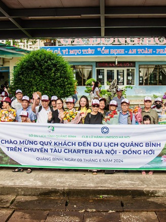 Chuyến tàu charter đầu tiên của năm 2024 đến với Quảng Bình