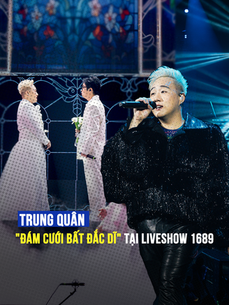 Trung Quân làm 'đám cưới' đặc biệt với Bùi Anh Tuấn tại concert 1689