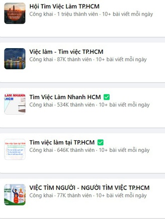 Tìm việc làm ở các hội, nhóm trên mạng xã hội và cái kết…