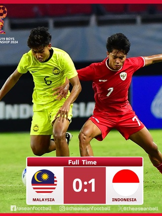 Thắng kịch tính Malaysia, U.19 Indonesia 'đại chiến' Thái Lan ở trận chung kết Đông Nam Á