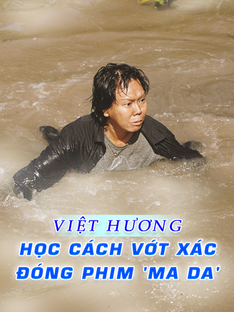 Việt Hương đi học cách vớt xác để đóng phim 'Ma da'