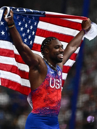 Noah Lyles giành HCV nội dung 100 m ở Olympic nhờ nhanh hơn đối thủ... 0,005 giây