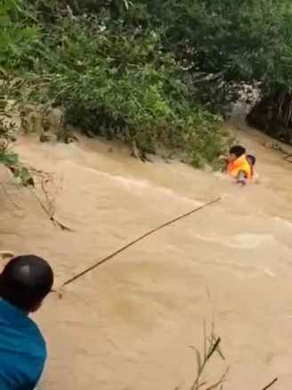 [VIDEO] Thót tim giải cứu thanh niên bị kẹt giữa lũ, bám vào cành cây hơn 1 tuần