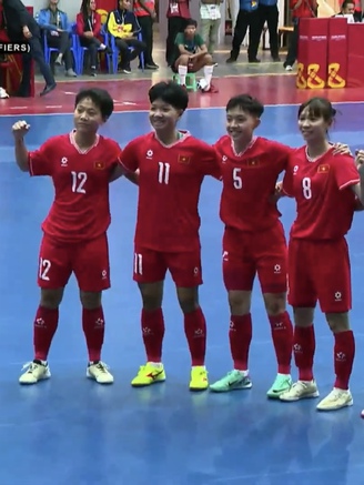 Đội tuyển futsal nữ Việt Nam thắng đậm Myanmar trận ra quân giải châu Á: K’Thủa rất hay!