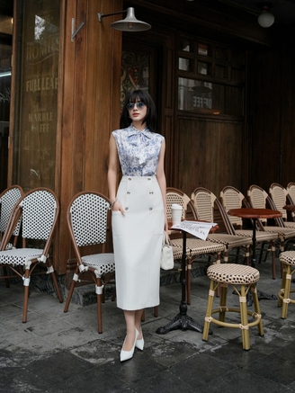 Đẹp hút hồn với chân váy bút chì cho quý cô văn phòng