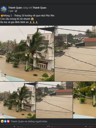 Bất lực, xót xa khi người thân đối mặt hiểm nguy trong lũ dữ