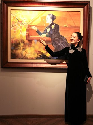 Ngắm chân dung màu nước của ca sĩ Phạm Thu Hà và... hơn thế nữa