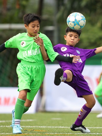 Tranh tài hấp dẫn ở giải bóng đá nhi đồng có thể thức lạ