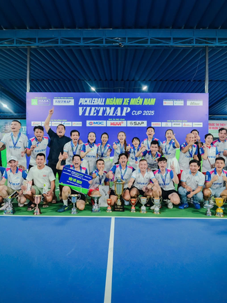 Giải pickleball ngành xe miền Nam khép lại bằng hành trình thiện nguyện