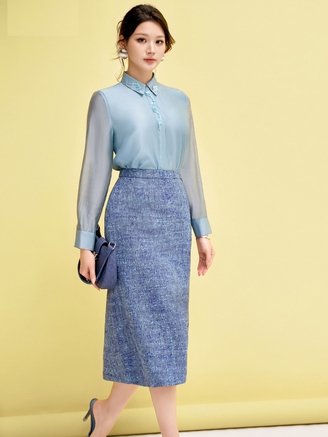 Diện mạo mới của chân váy bút chì trong tủ đồ công sở hiện đại