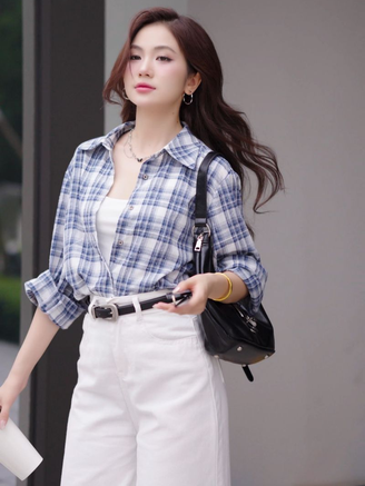 Họa tiết ca rô trở lại, giúp nàng mặc đẹp mà không hề lỗi mốt