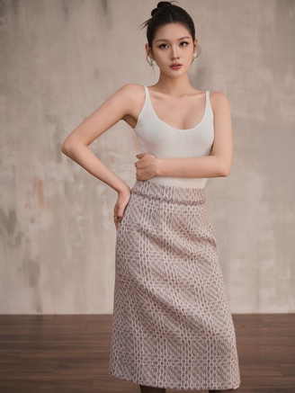 Vừa đẹp vừa ấm khi diện chân váy dạ đi làm, đi chơi