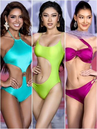Dàn mỹ nhân Miss Cosmo 2025 diễn áo tắm nóng bỏng ở Huế