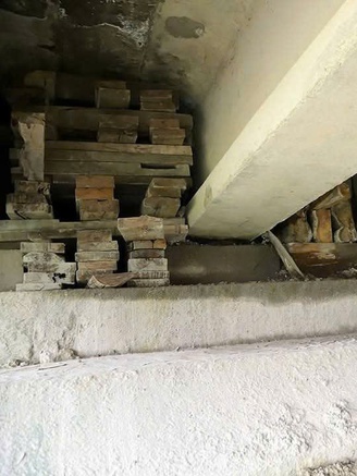 Cầu Rác trên quốc lộ 1A hư hỏng