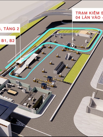 Nhà giữ xe PNA nhà ga T3: Xe máy, ô tô đi và đến theo các hướng này